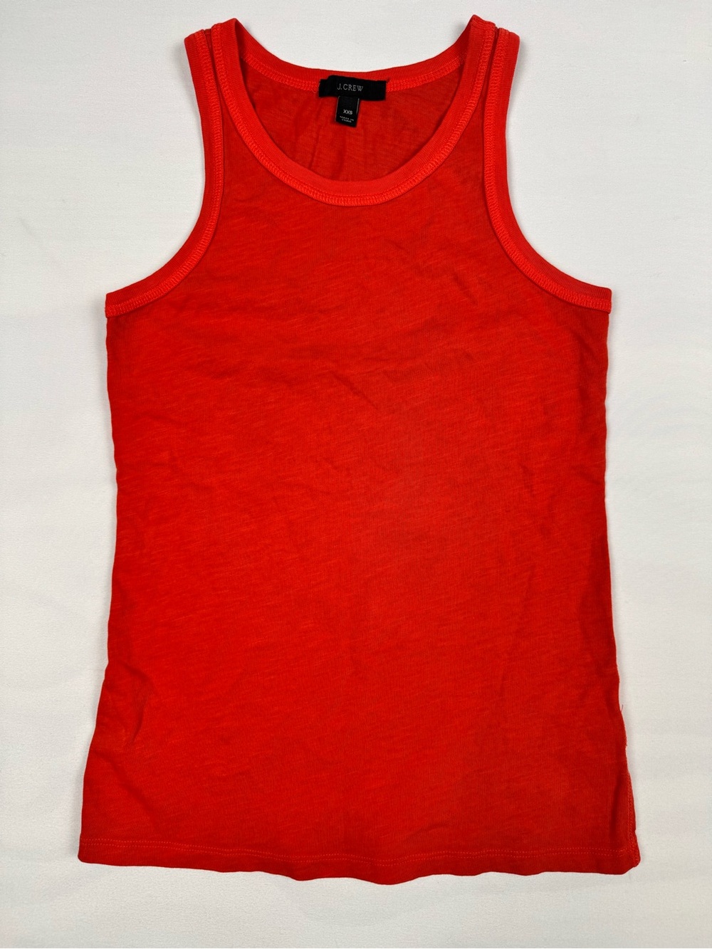 J.Crew 100% Cotton Tank Top Red Women’s XXS